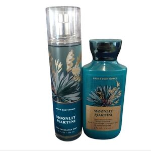 Bath and Body Works DISCONTINUED 2PCS Bundle of MOONLIT MARTINI Free Gift w/purc